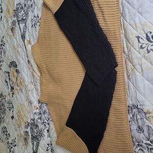 Lumiere Colorblock Crop Sweater Size L